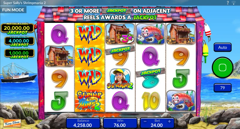 Super Sally's Shrimpmania 2 - Expanding Symbol expanderade Wild till hela rullen